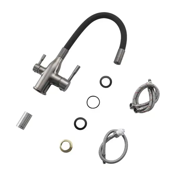 FRAP F4396-15 смеситель кухонный, серый (F4396-15)