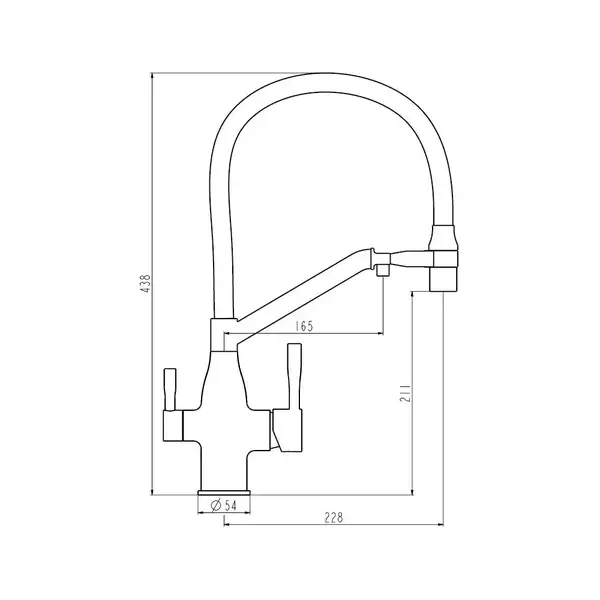 FRAP F4397-3 смеситель кухонный, золото (F4397-3)