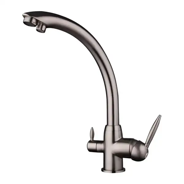 FRAP F4399-5 смеситель кухонный, нержавеющая сталь (F4399-5)
