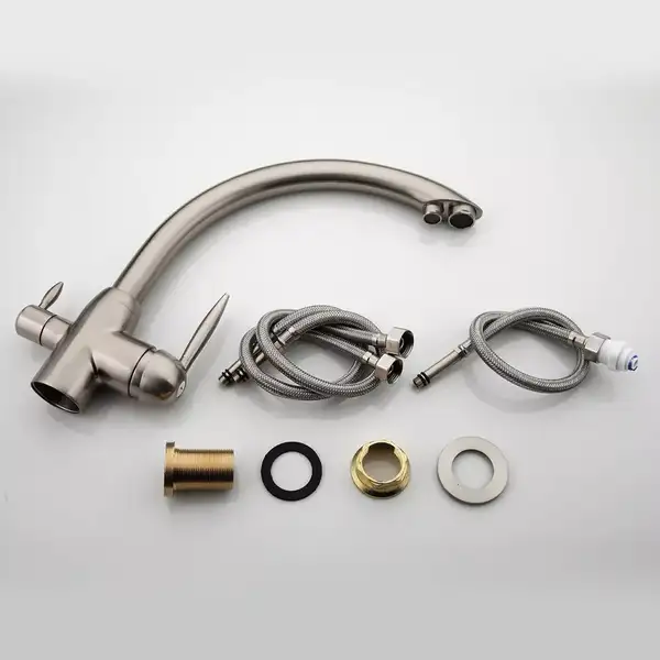 FRAP F4399-5 смеситель кухонный, нержавеющая сталь (F4399-5)