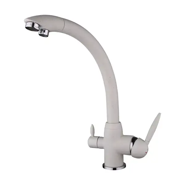 FRAP F4399-8 смеситель кухонный, белый (F4399-8)