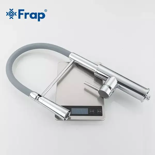 FRAP F4452-6 Смеситель кухонный, серый (F4452-6)