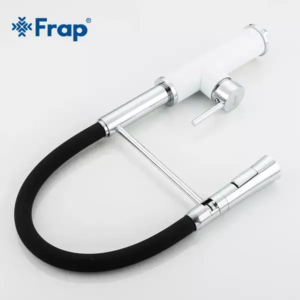 FRAP F4452-8 смеситель кухонный, чёрный (F4452-8)