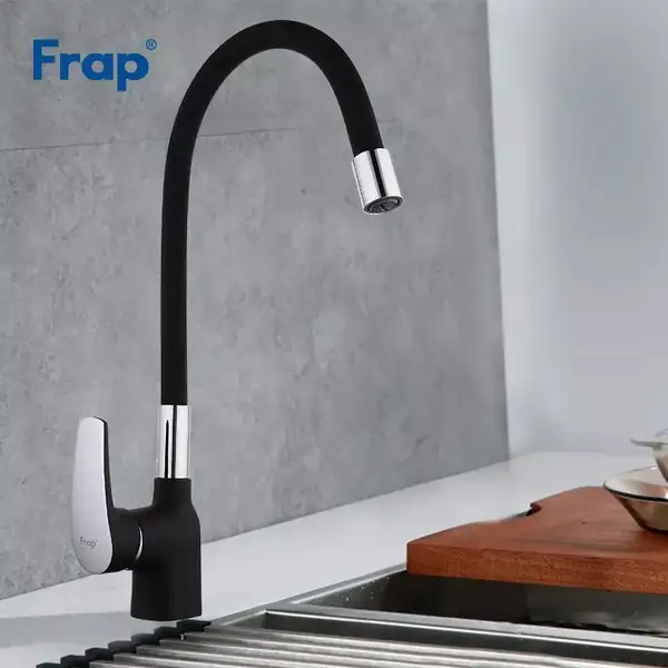 FRAP F4453 Смеситель кухонный, чёрный (F4453-04)
