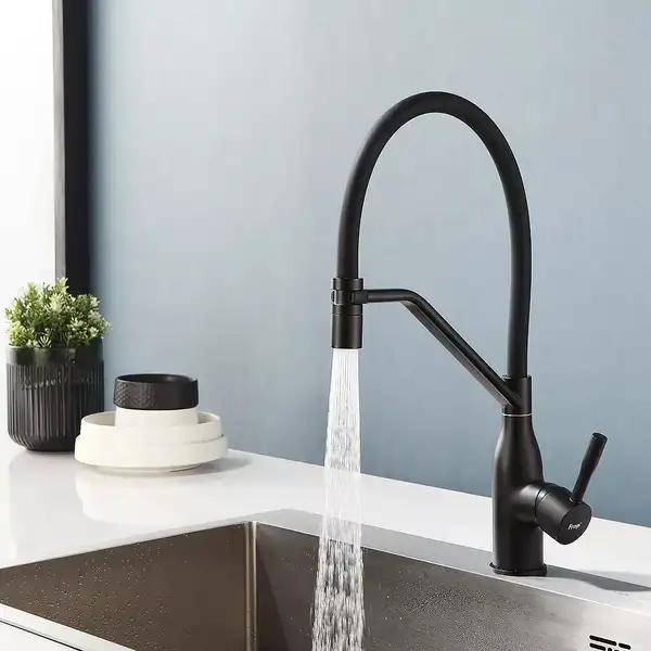 FRAP F4497-6 кухонный смеситель, чёрный (F4497-6)