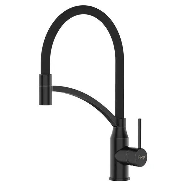FRAP F4552-6 кухонный смеситель, черный (F4552-6)