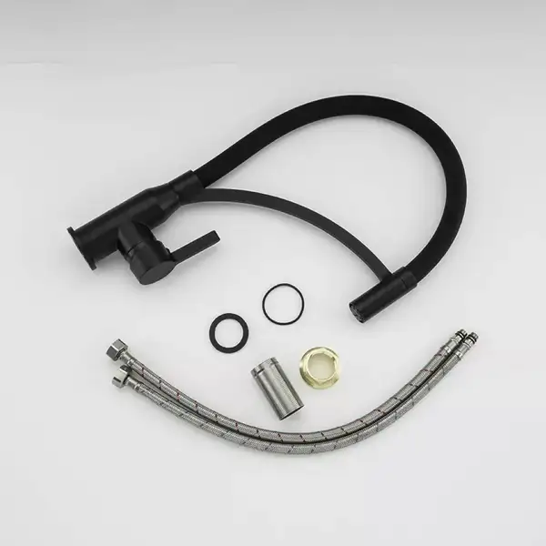FRAP F4552-6 кухонный смеситель, черный (F4552-6)