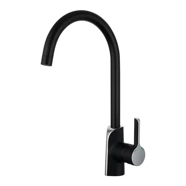 GAPPO G4003-6 смеситель кухонный, чёрный (G4003-6)