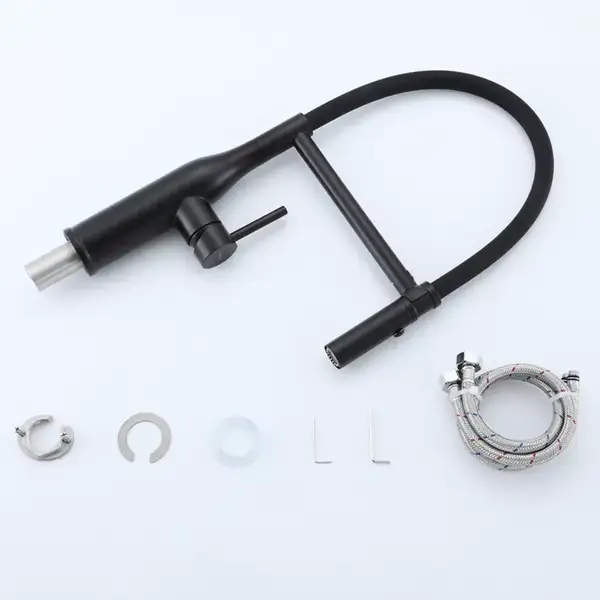GAPPO G4098-26 Кухонный смеситель, чёрный (G4098-26)