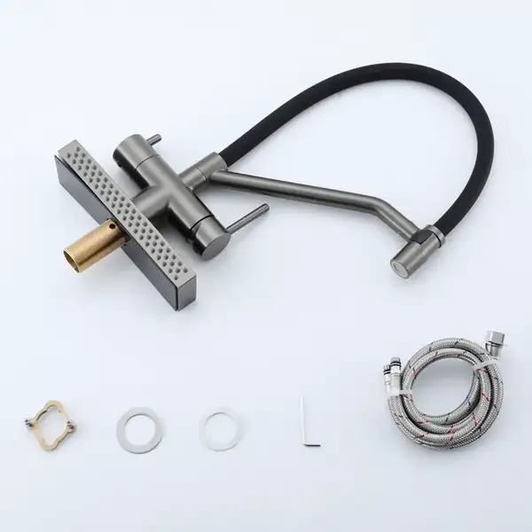 GAPPO G4098-9 смеситель кухонный, чёрный (G4098-9)
