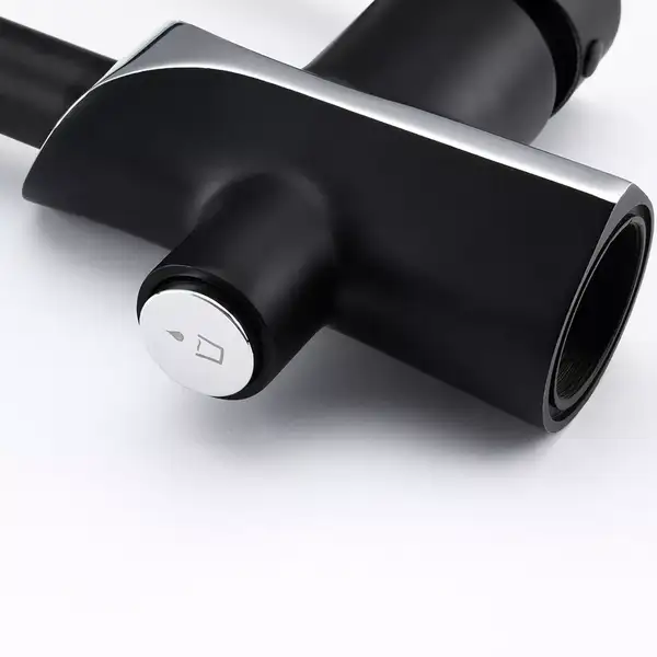 GAPPO G4303-6 смеситель кухонный, чёрный (G4303-6)