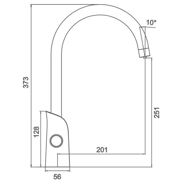 GAPPO G4303-6 смеситель кухонный, чёрный (G4303-6)