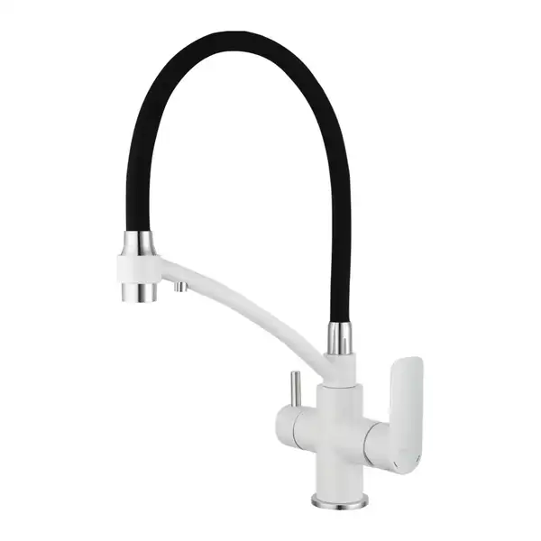 GAPPO G4348 Смеситель кухонный, белый (G4348)