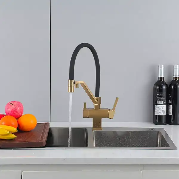 GAPPO G4395-63 кухонный смеситель, золото (G4395-63)
