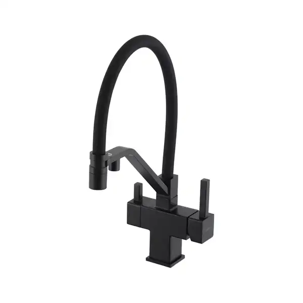 GAPPO G4395-66 кухонный смеситель, черный (G4395-66)