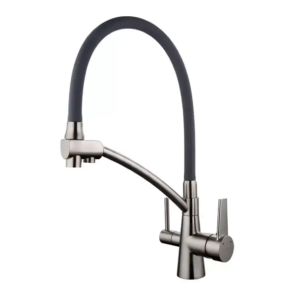 GAPPO G4398 смеситель кухонный, серый (G4398)