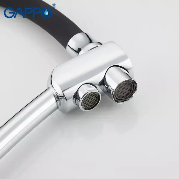 GAPPO G4398-11 смеситель кухонный, чёрный (G4398-11)