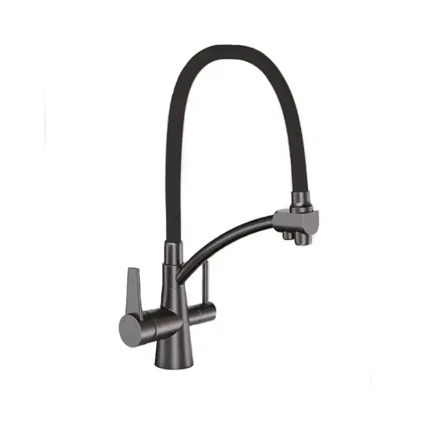GAPPO G4398-19 смеситель кухонный, чёрный (G4398-19)