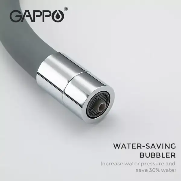 GAPPO G4398-30 Смеситель кухонный, хром (G4398-30)