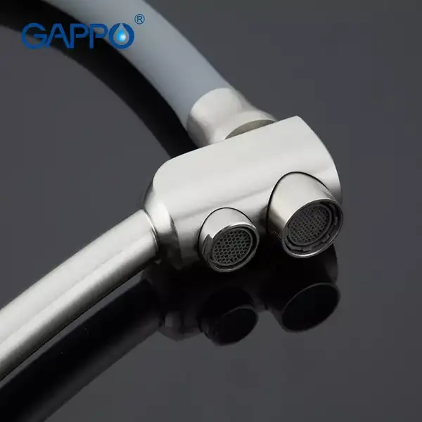 GAPPO G4398 смеситель кухонный, серый (G4398)