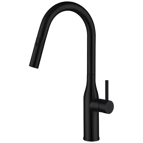 GAPPO G4398-46 смеситель кухонный, чёрный (G4398-46)
