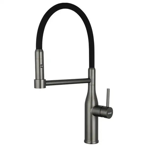 GAPPO G4398-51 кухонный смеситель, черный (G4398-51)