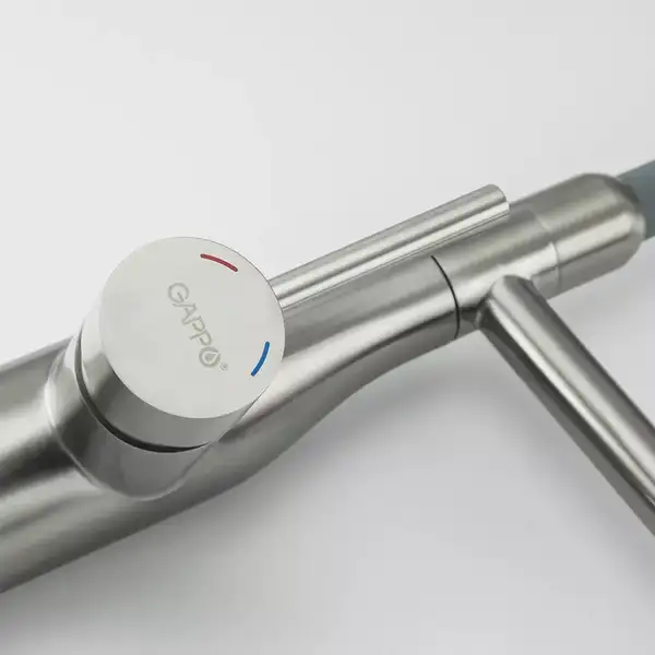 GAPPO G4398-55 смеситель кухни, серый (G4398-55)