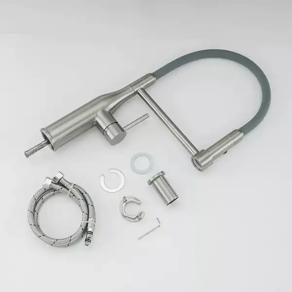 GAPPO G4398-55 смеситель кухни, серый (G4398-55)