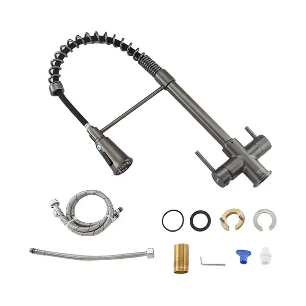 GAPPO G4398-69 смеситель кухонный, серый (G4398-69)