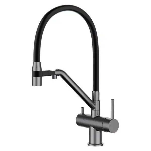 GAPPO G4398-89 смеситель кухонный, серый (G4398-89)