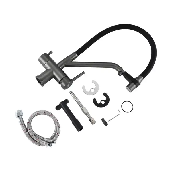 GAPPO G4398-89 смеситель кухонный, серый (G4398-89)