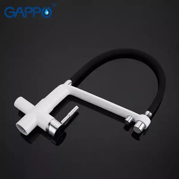 GAPPO G4398-9 смеситель кухонный, белый (G4398-9)