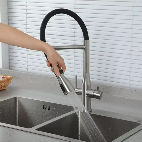 GAPPO G4399-75 смеситель кухни, сталь (G4399-75)