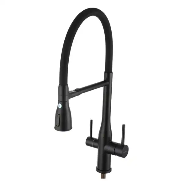 GAPPO G4399-76 смеситель кухонный, чёрный (G4399-76)