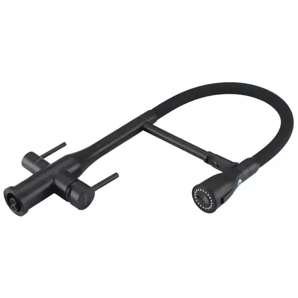 GAPPO G4399-76 смеситель кухонный, чёрный (G4399-76)