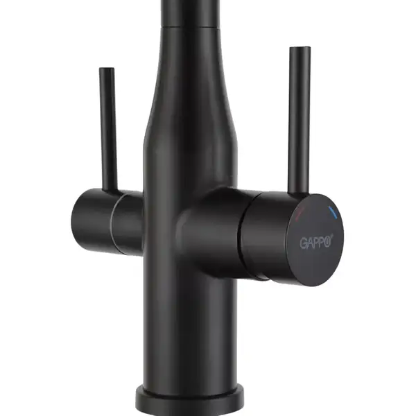 GAPPO G4399-76 смеситель кухонный, чёрный (G4399-76)