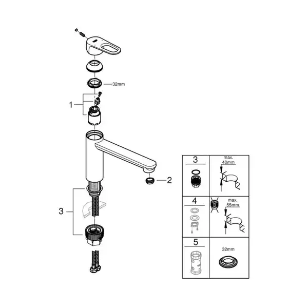 Grohe Start Flow смеситель кухонный, хром (31691000)