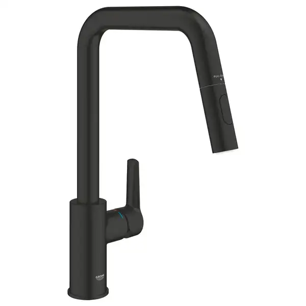 Grohe QuickFix Start смеситель кухонный, чёрный (CV036257)