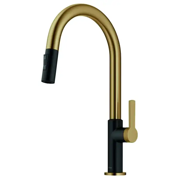 Kraus Oletto KPF-2820, смеситель, золото (KPF-2820BBMB)