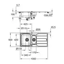Grohe K-series кухонная мойка, нержавеющая (31572sd1)