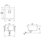 Helika Simplex SQS100 мийка, бежева (SQS100-110)