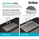 Kraus Standart PRO мойка, сталь (KHT301-25)