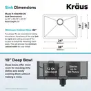 Kraus Standart PRO кухонная мойка, сталь (KHU100-26)