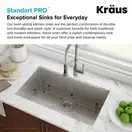 Kraus Standart PRO кухонная мойка, сталь (KHU100-26)