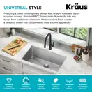 Kraus Precision™ мойка, нерж. сталь (KHU100-30)