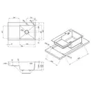 Kroner Gebürstet 7848RHM мийка, сталь (CV030022)