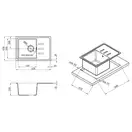 Kroner Komposit Кухонная мойка, бежевый (CV031059)