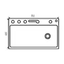 MIXXUS MH7546-SET-08 мийка кухонна, графіт (MI8455)