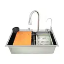 ZERIX ZH7546 Кухонная мойка, нержавеющая сталь (ZX5684)