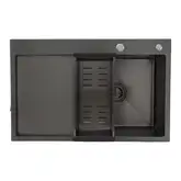 GAPPO GS7850-6R кухонна мийка, чорна (GS7850-6R)